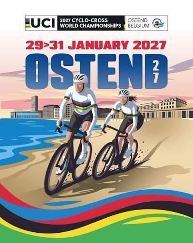 2027 UCI Cyclo-cross World Championships official cyclocross race logo — CM in Ostend, Jan 29 – Jan 31